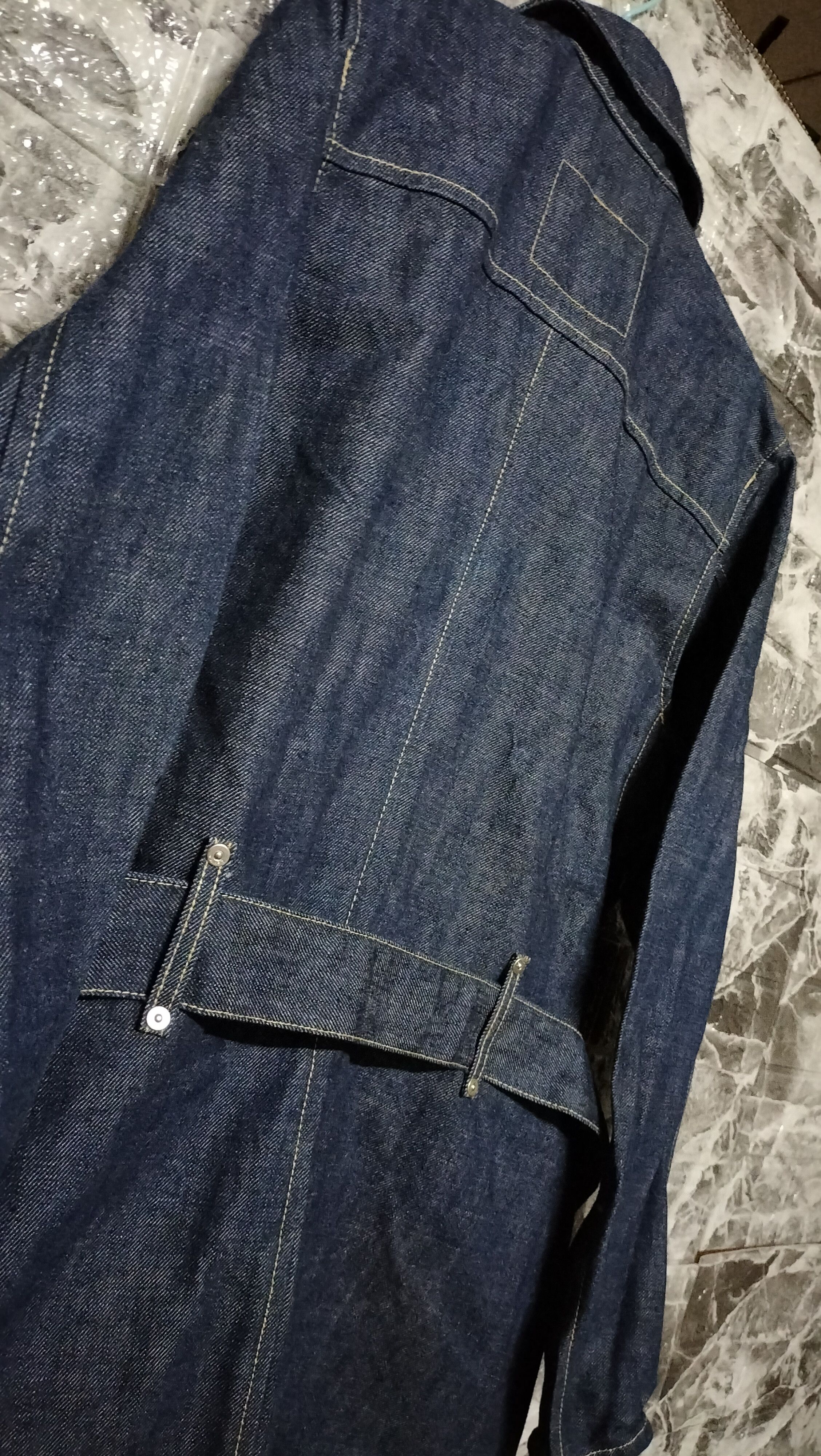 Engineered Garments Vintage Levis Engineered Jeans Denim Trench Jacket RARE Size M / US 6-8 / IT 42-44 - 18 Thumbnail