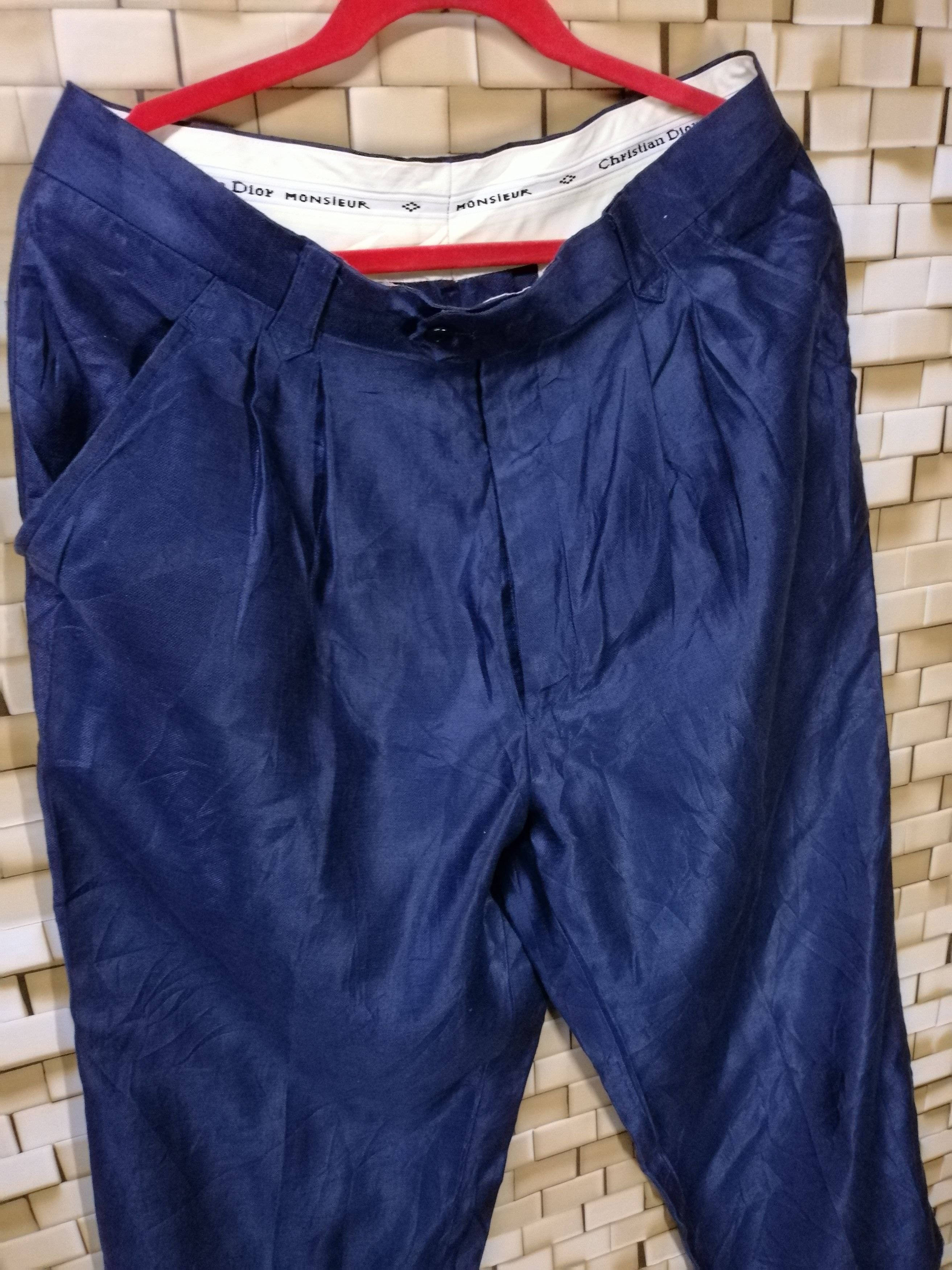 Christian Dior Monsieur Vintage Pant Baggies Christian Dior Soft Cotton Straight Size US 32 / EU 48 - 2 Thumbnail