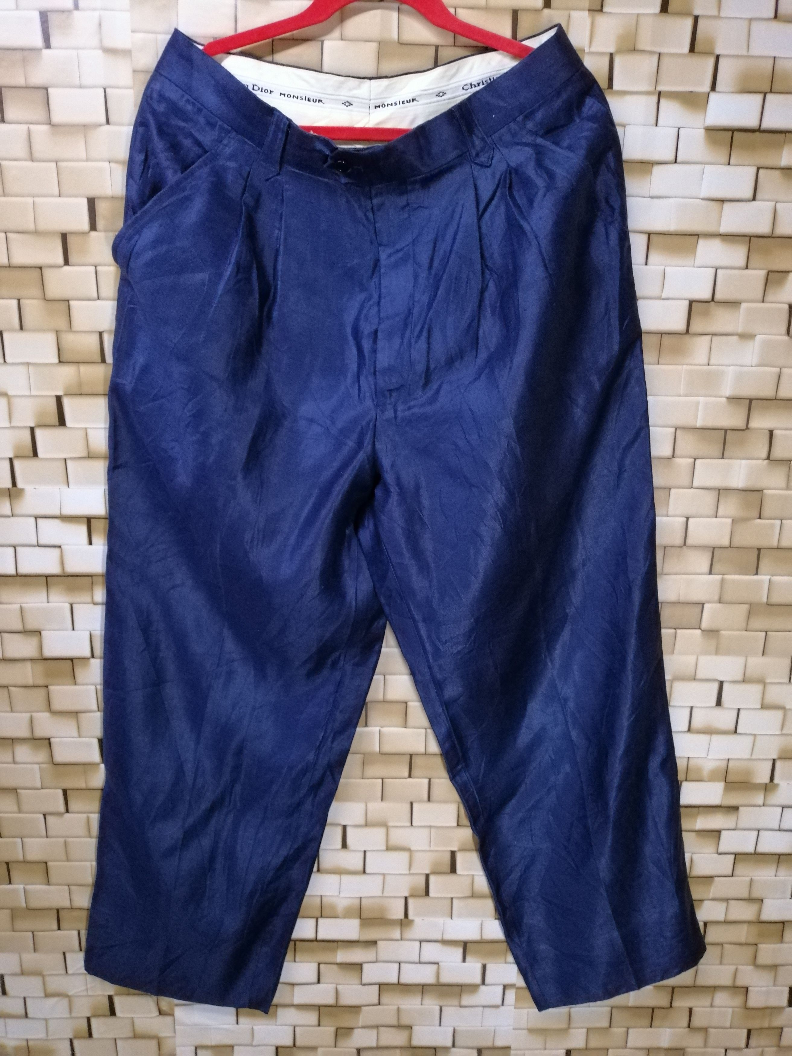 Christian Dior Monsieur Vintage Pant Baggies Christian Dior Soft Cotton Straight Size US 32 / EU 48 - 1 Thumbnail