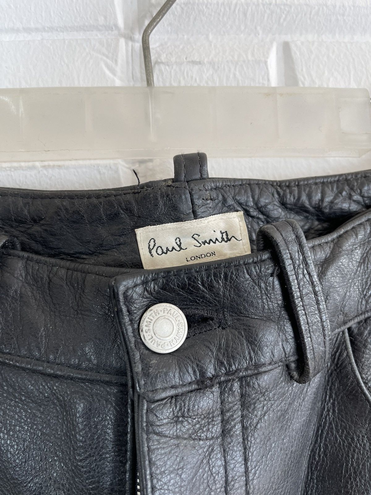 Paul Smith ✅WINTER SALE🔥 Black Cowhide Leather Paul Smith Pants Size US 29 - 3 Thumbnail