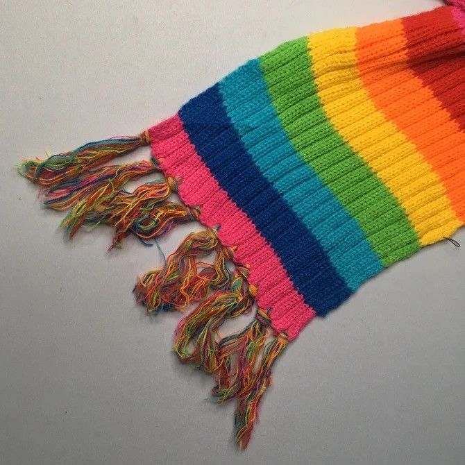 Unbranded Rainbow Mafla Neck Wear Scarf