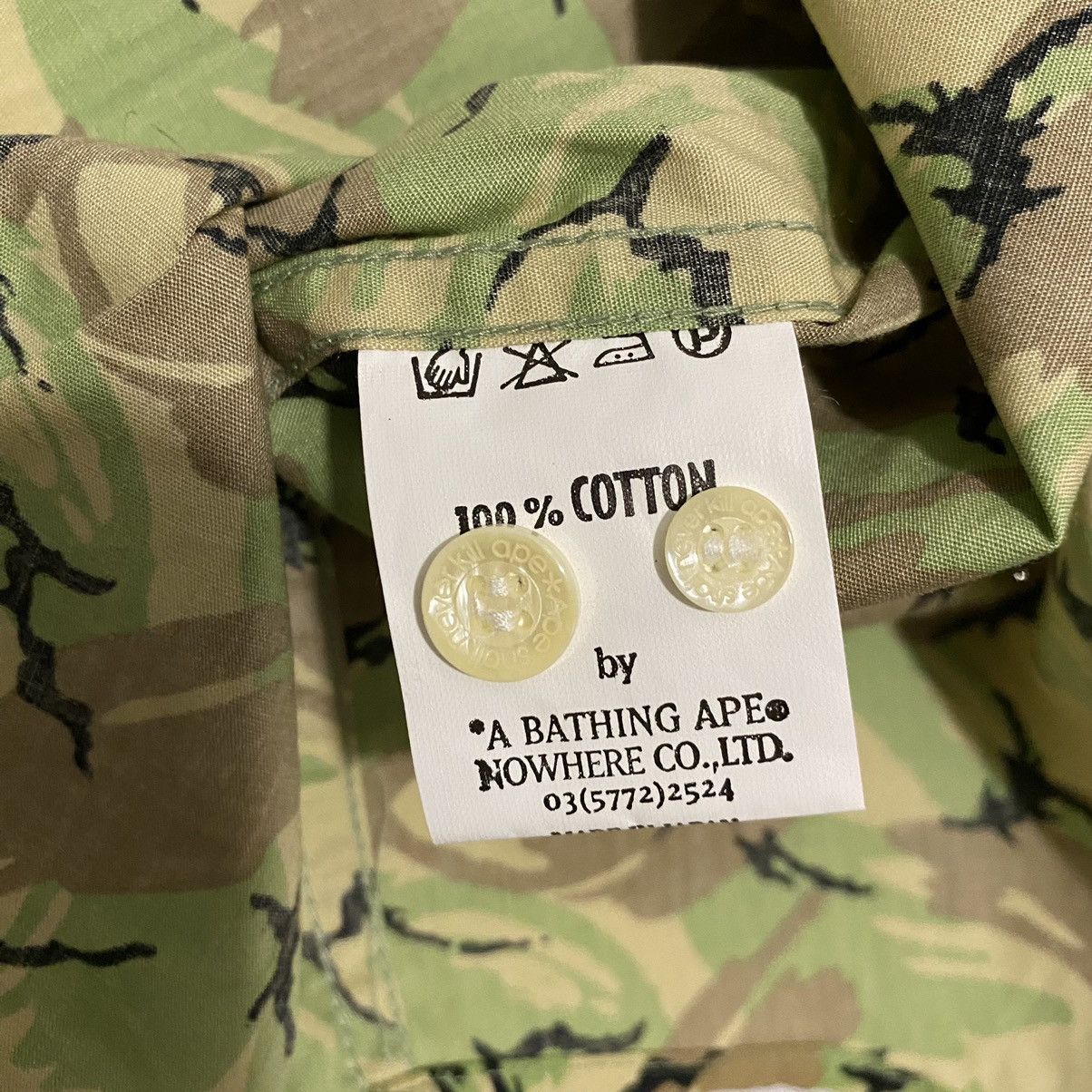Bape Camo Button Up Shirt Size US M / EU 48-50 / 2 - 10 Thumbnail