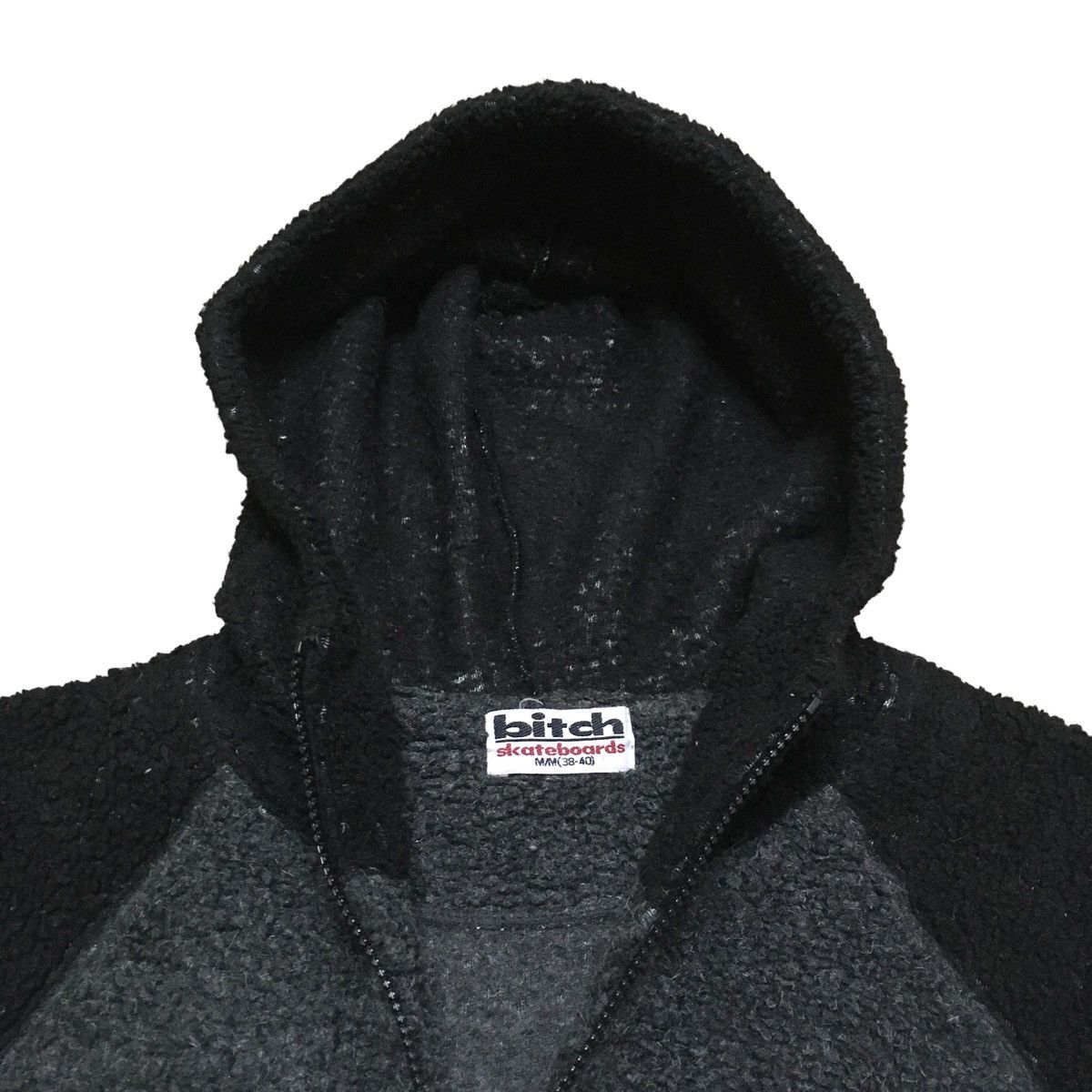 Vintage Rare Vintage Brand Bitch Skateboard Fleece Hoodie 1990s Size US M / EU 48-50 / 2 - 6 Thumbnail