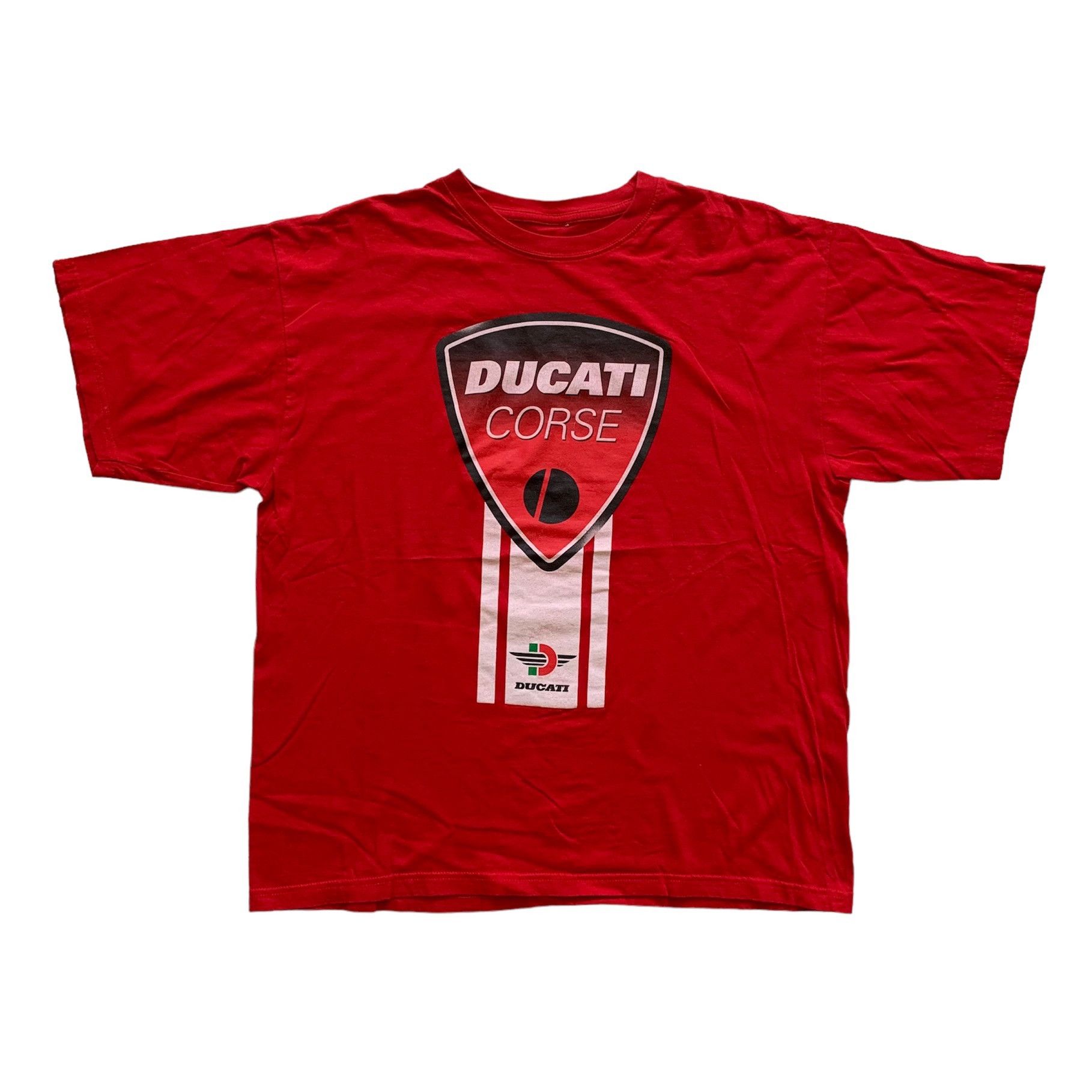 Vintage Ducati Motorcycle Racing Graphic Tee Shirt Large