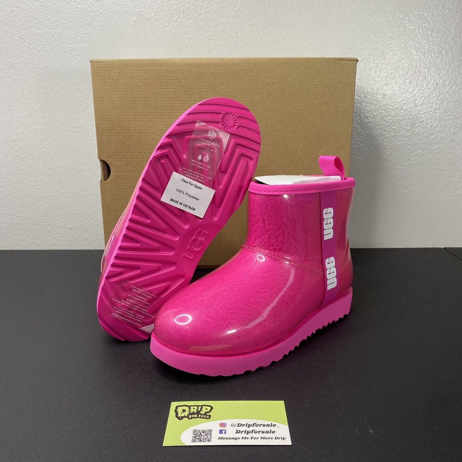 Ugg UGG Big Kids' CLASSIC CLEAR MINI II Boots Pink | Grailed