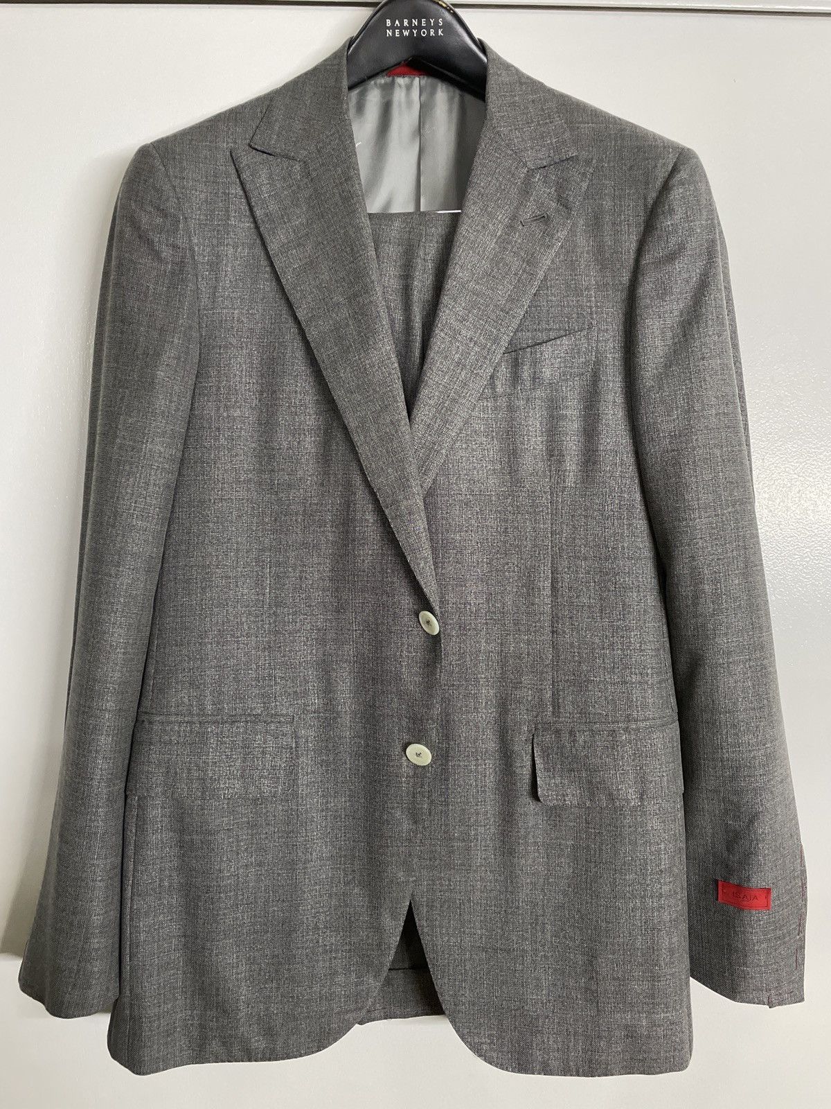ISAIA Grey Suit size 38 R
