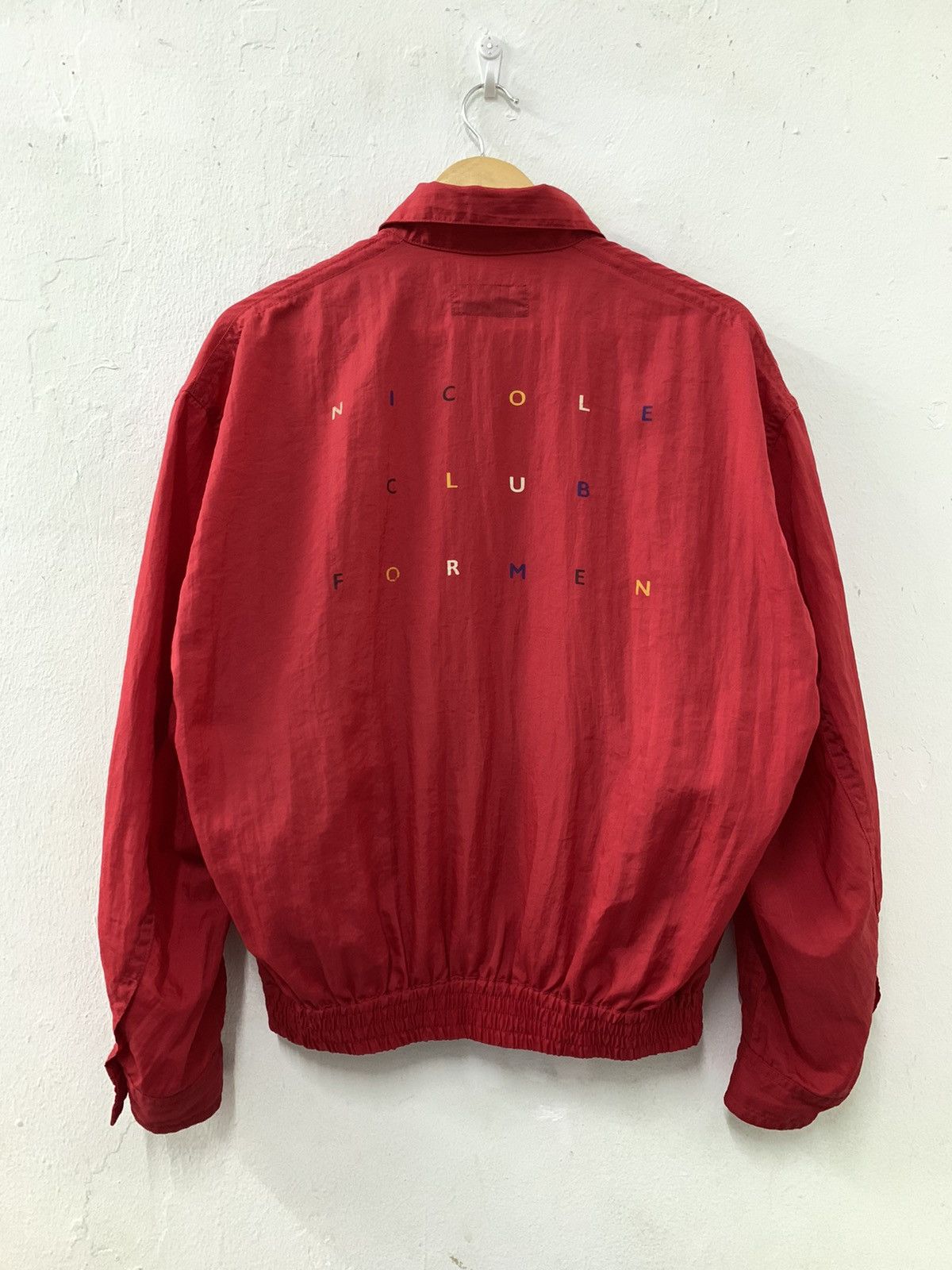 Japanese Brand Nicole Club For Men Back Print Light Jacket Size US L / EU 52-54 / 3 - 2 Thumbnail
