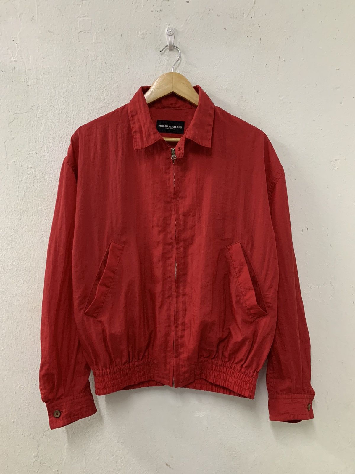 Japanese Brand Nicole Club For Men Back Print Light Jacket Size US L / EU 52-54 / 3 - 1 Thumbnail