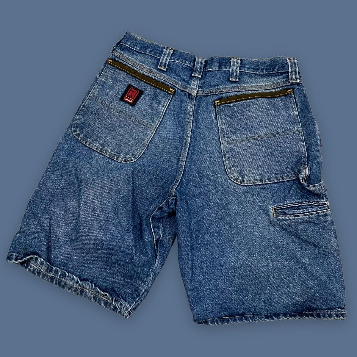 Short En Jean Vintage Wrangler Taille 25" - Dénim Bleu, Occasion Très Bon état