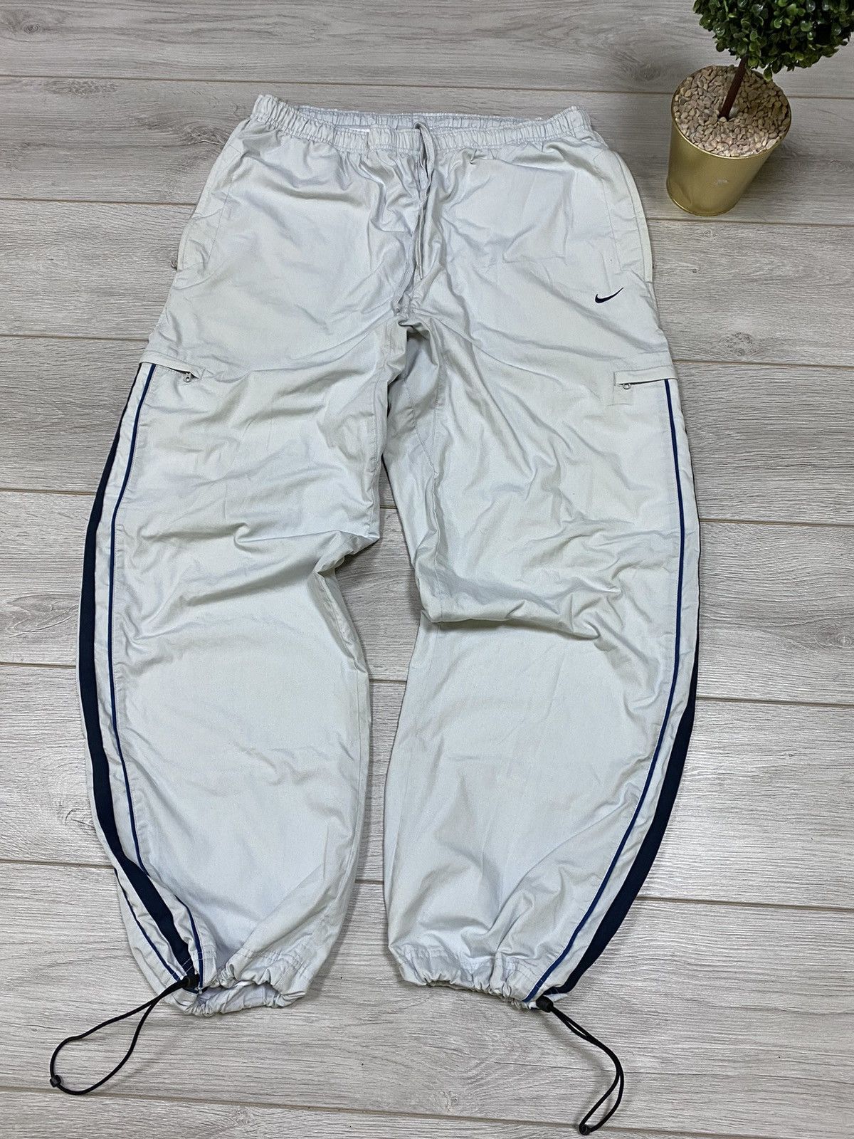 Nike Nike vintage pants ninja stripes swoosh drill Size US 36 / EU 52 - 2 Thumbnail