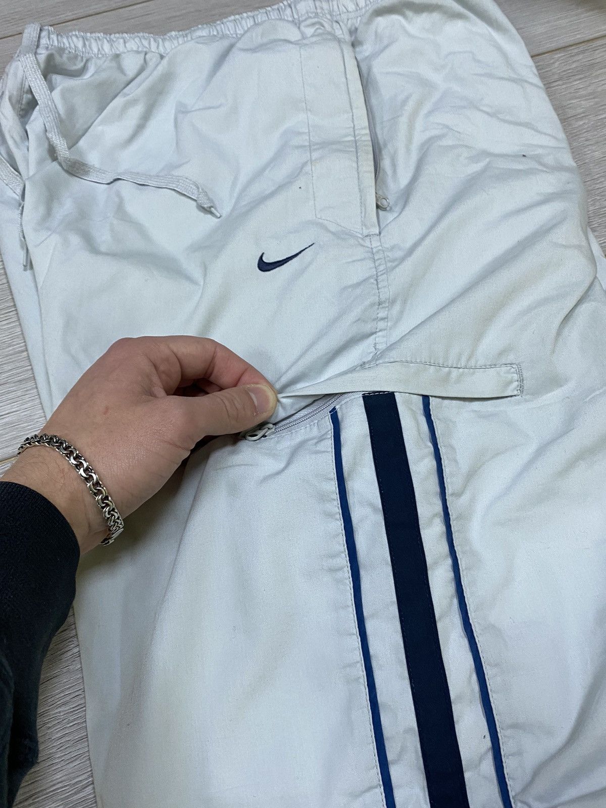 Nike Nike vintage pants ninja stripes swoosh drill Size US 36 / EU 52 - 6 Thumbnail