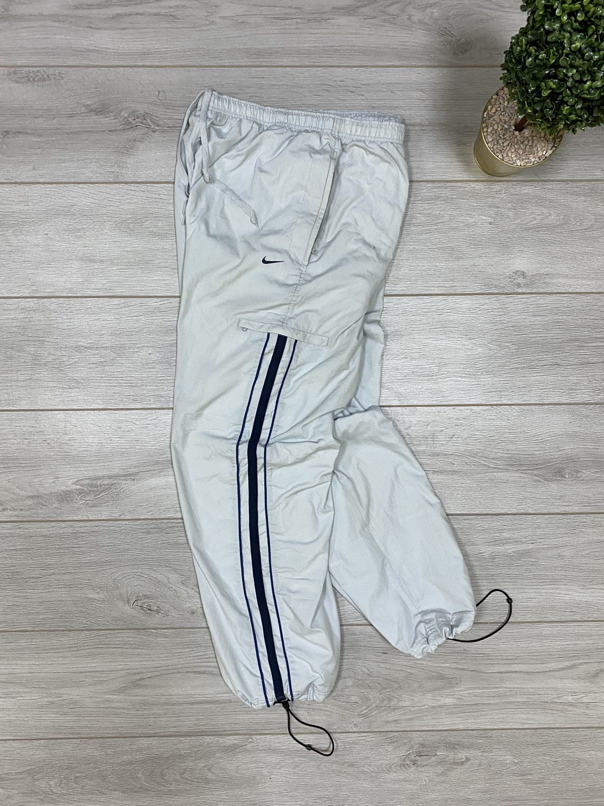 Nike Nike vintage pants ninja stripes swoosh drill Size US 36 / EU 52 - 1 Thumbnail