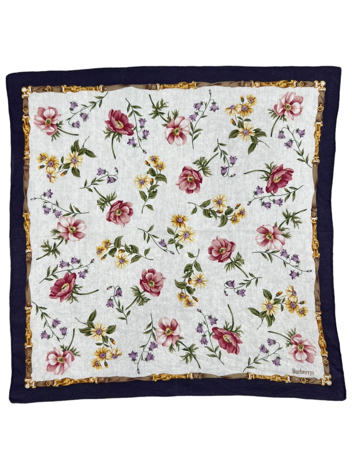 Burberry Burberry Handkerchief Neckerchief Bandana Pocketsquare Size ONE SIZE - 2 Thumbnail