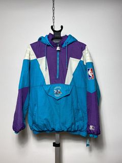 Charlotte hornets vintage starter on sale jacket