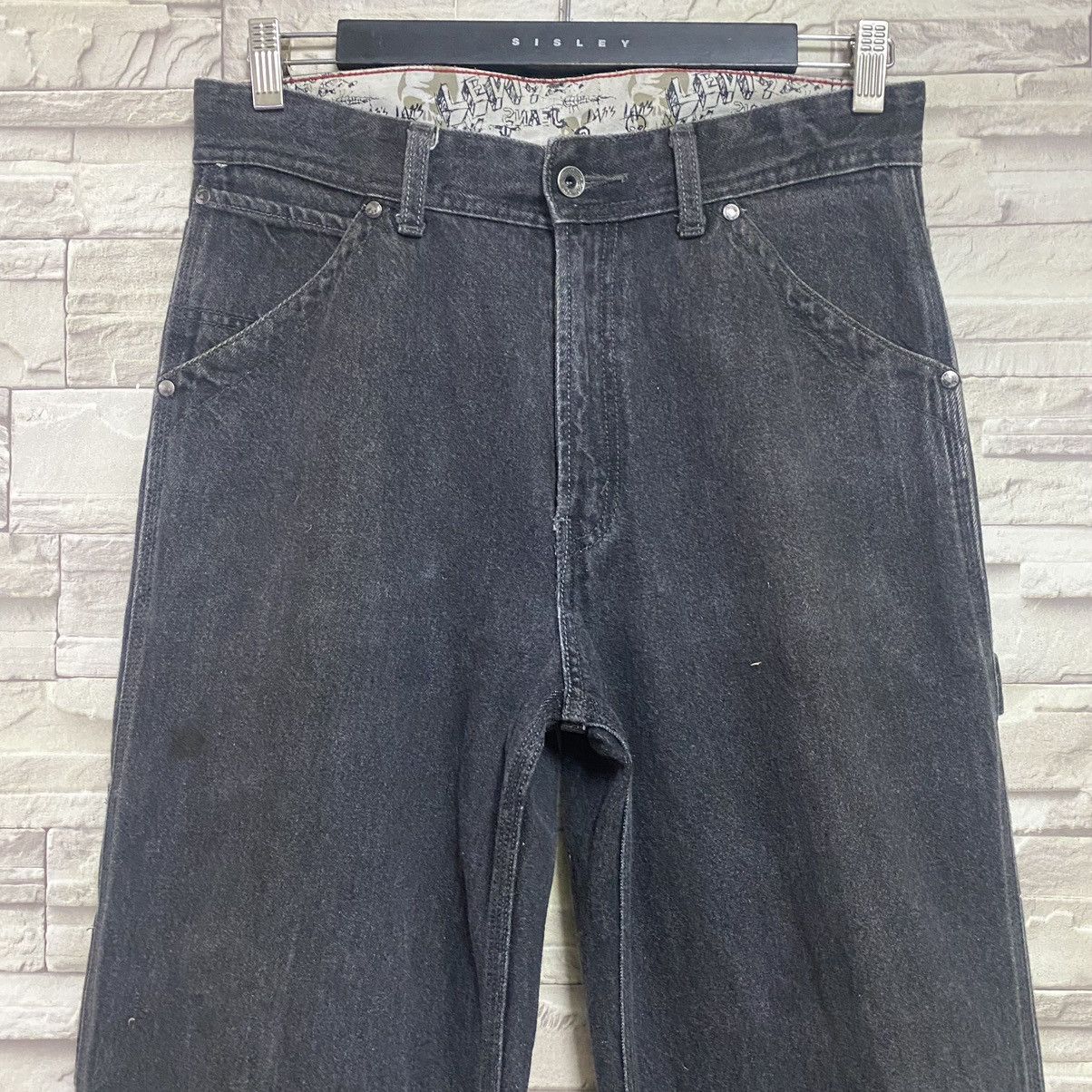Levi's Levis Black Denim Carpenter Pants Size US 30 / EU 46 - 5 Thumbnail