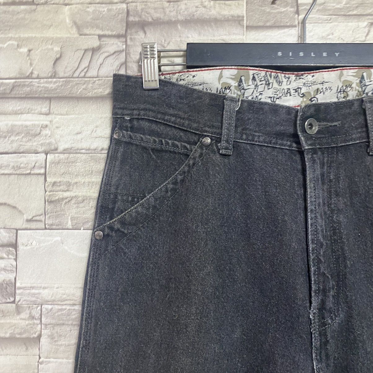 Levi's Levis Black Denim Carpenter Pants Size US 30 / EU 46 - 7 Thumbnail
