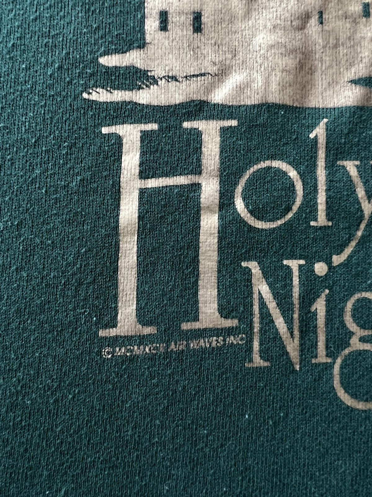 Band Tees Vintage 90s Silent Night Holy Night Jesus Green Sweatshirts Size US XL / EU 56 / 4 - 5 Thumbnail