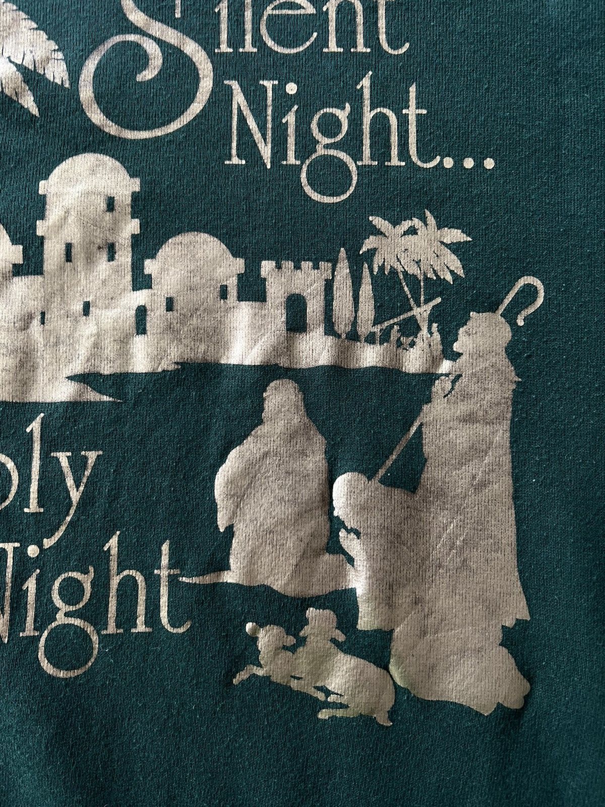 Band Tees Vintage 90s Silent Night Holy Night Jesus Green Sweatshirts Size US XL / EU 56 / 4 - 4 Thumbnail