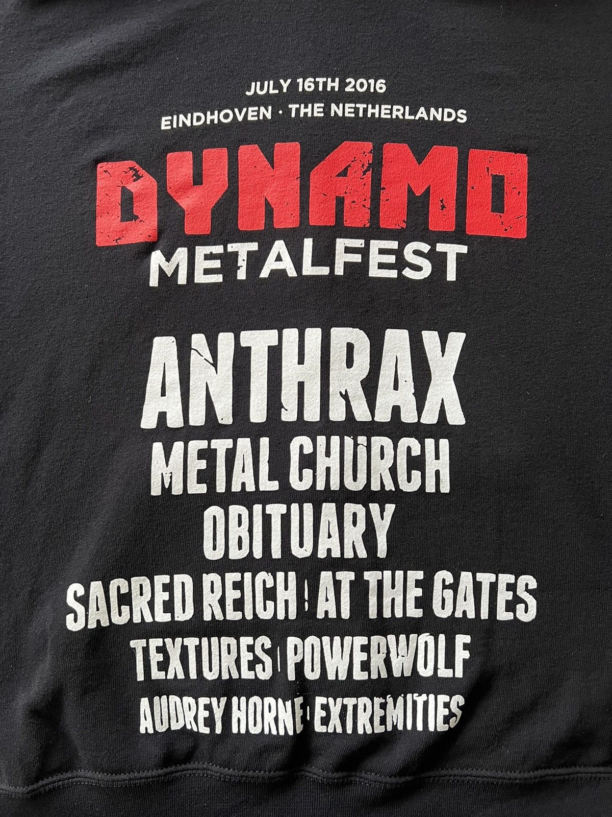 Band Tees Vintage 2016 Dynamo Metalfest Anthrax Metal Church Hoodie Size US M / EU 48-50 / 2 - 8 Thumbnail