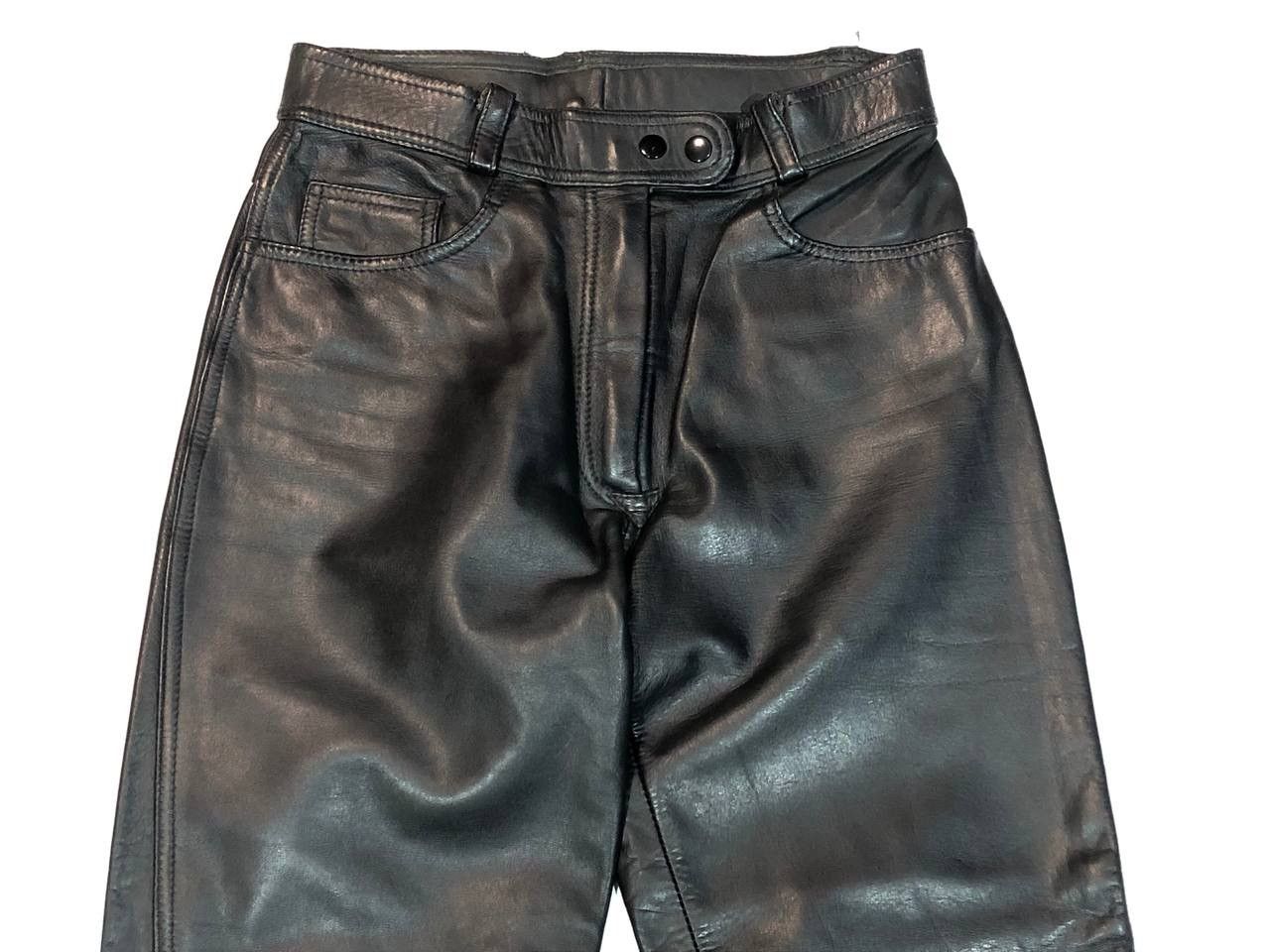 Other MotoDress Vintage Biker Leather Pants Black Size US 28 / EU 44 - 2 Thumbnail