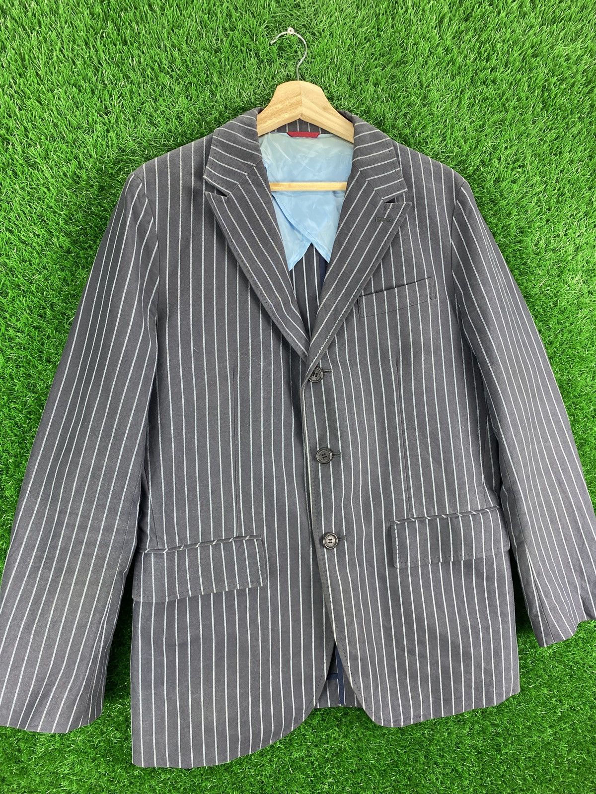 Tommy Hilfiger × Vintage Tommy Hilfiger Blazer Striped Size US S / EU 44-46 / 1 - 9 Thumbnail