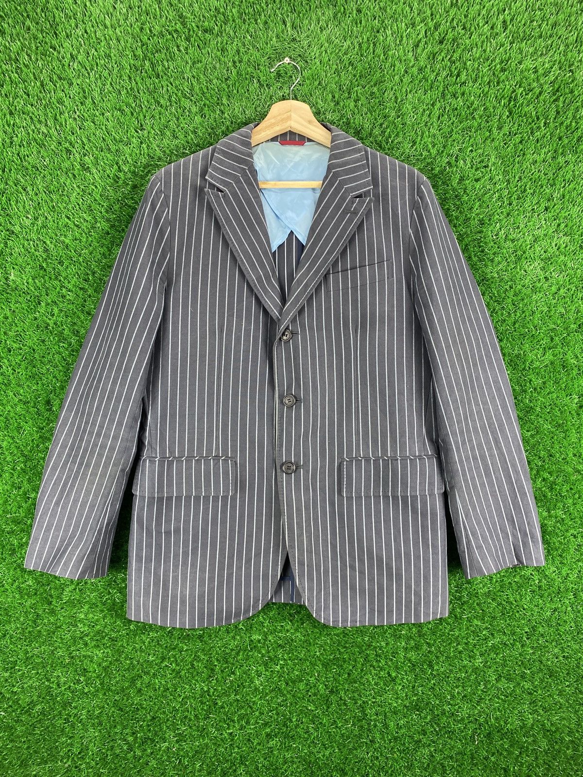 Tommy Hilfiger × Vintage Tommy Hilfiger Blazer Striped Size US S / EU 44-46 / 1 - 1 Thumbnail