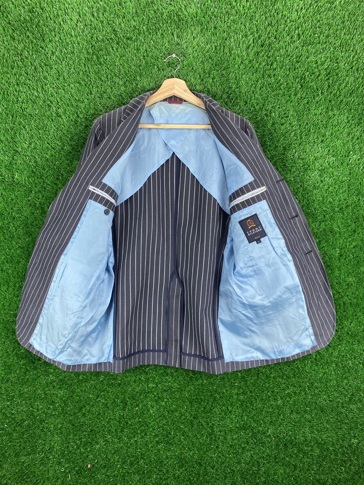 Tommy Hilfiger × Vintage Tommy Hilfiger Blazer Striped Size US S / EU 44-46 / 1 - 6 Thumbnail