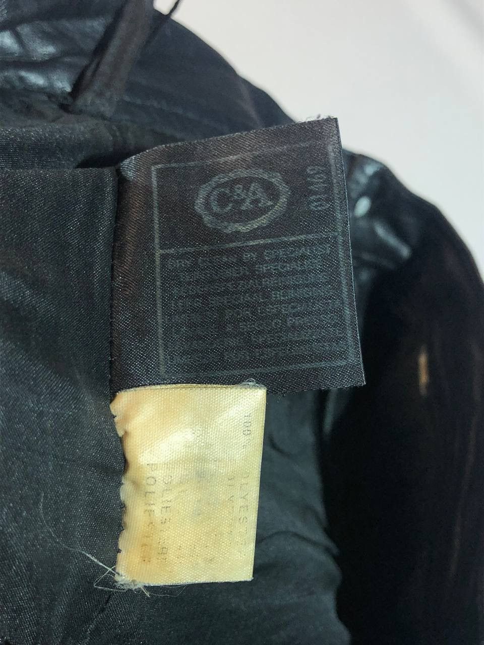 Vintage Leather Biker Pants Black