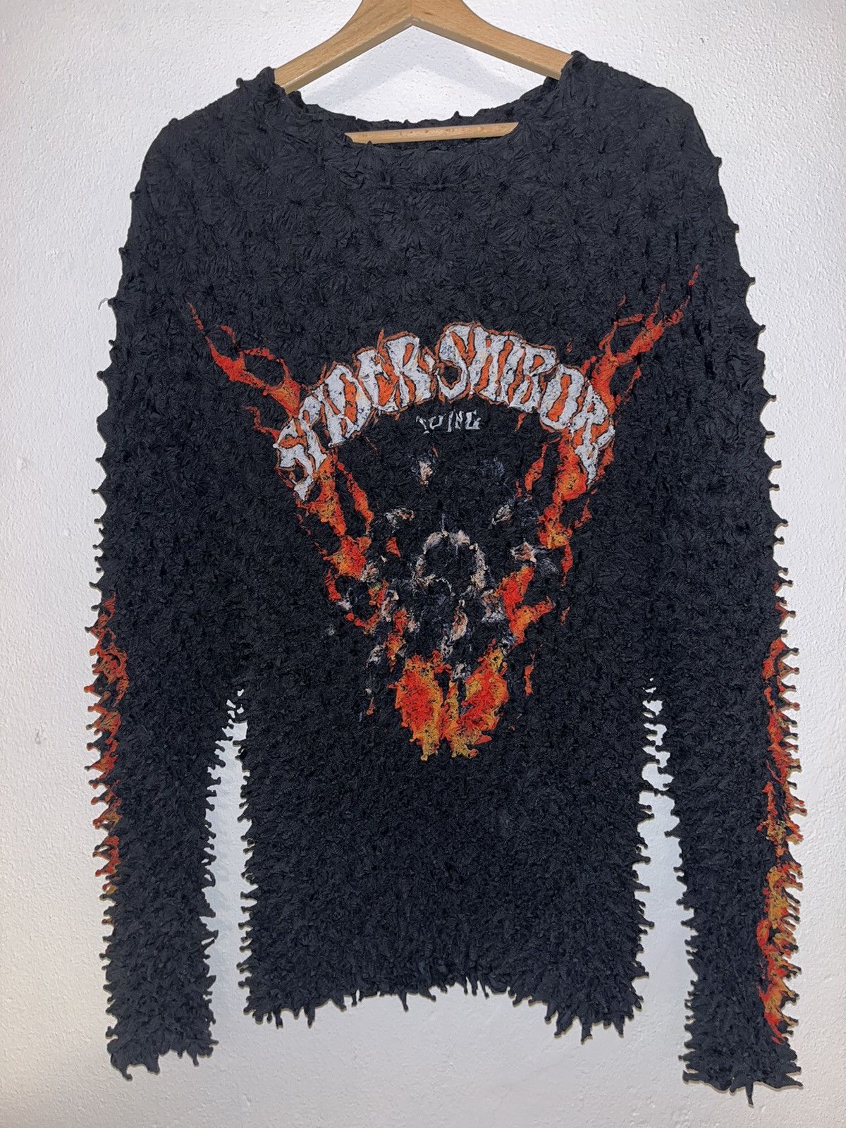 Doublet Doublet shibori fire print long sleeve t-shirt | Grailed