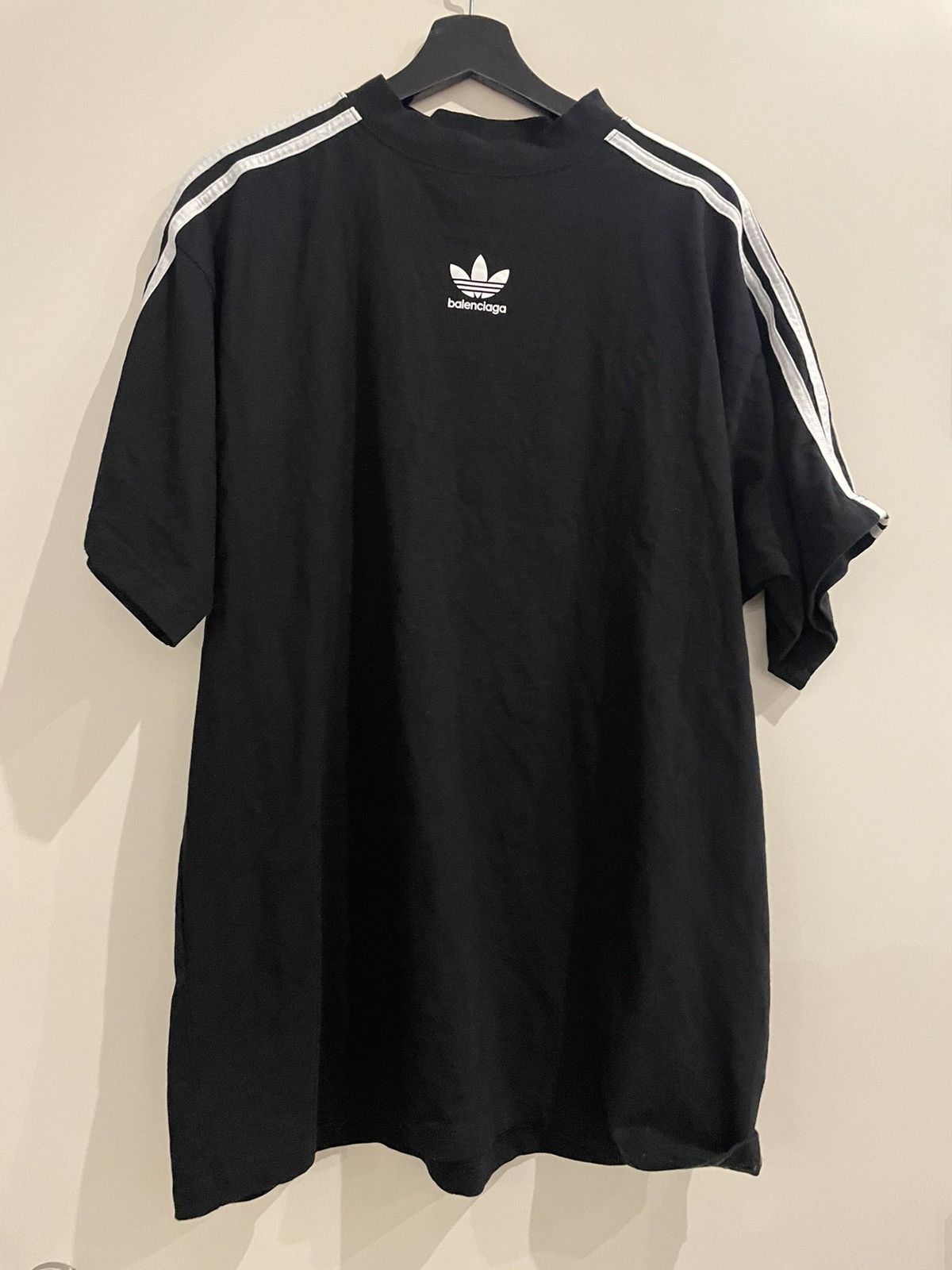 image of Adidas X Balenciaga Short Sleeve Shirt in Black, Men's (Size Small)