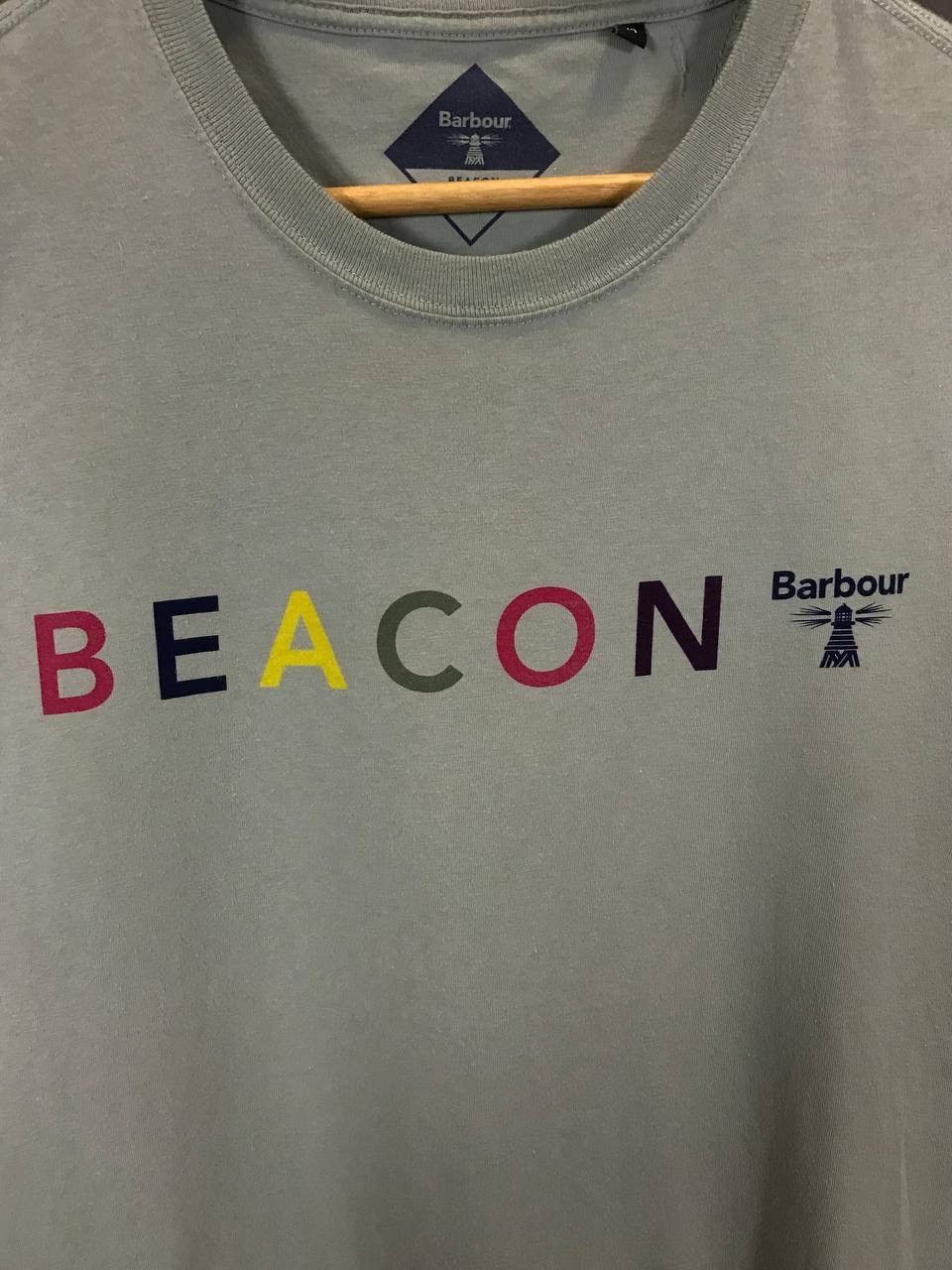 Barbour Barbour Beacon casual streetwear center logo tee Size US M / EU 48-50 / 2 - 3 Thumbnail