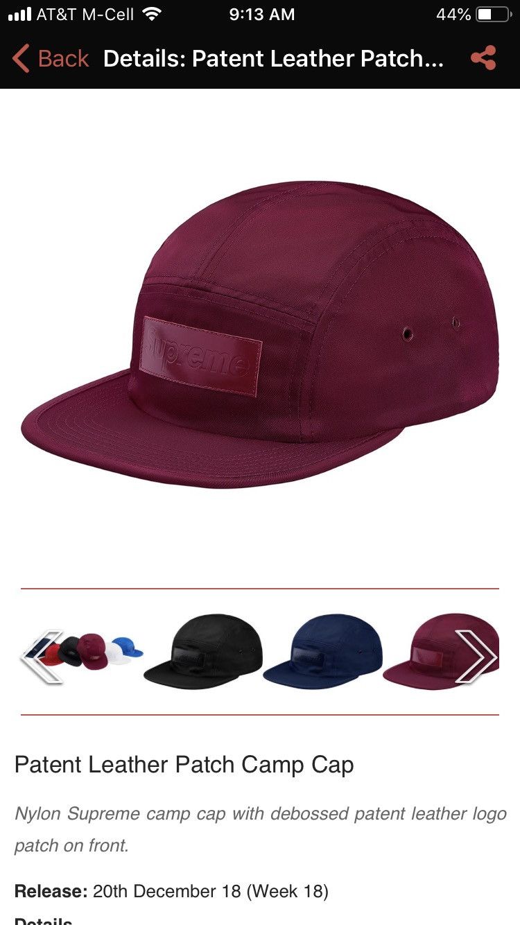 Patent Letter Patch Camp Cap