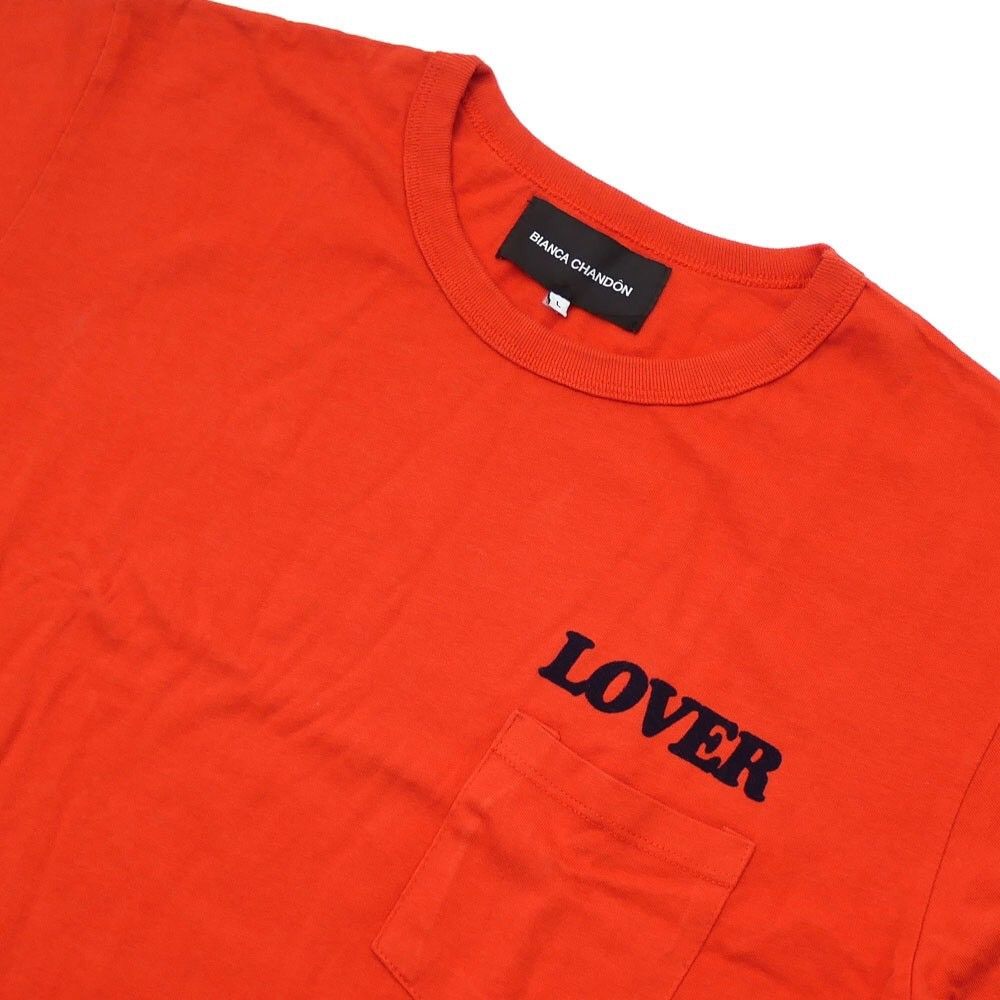 Orange LOVER pocket tee