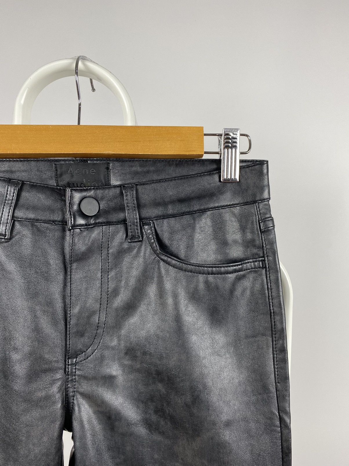 Acne Studios Women’s Acne Studios Skin 5 Fake Leather Leggings Size 25" / US 0 / IT 36 - 4 Thumbnail