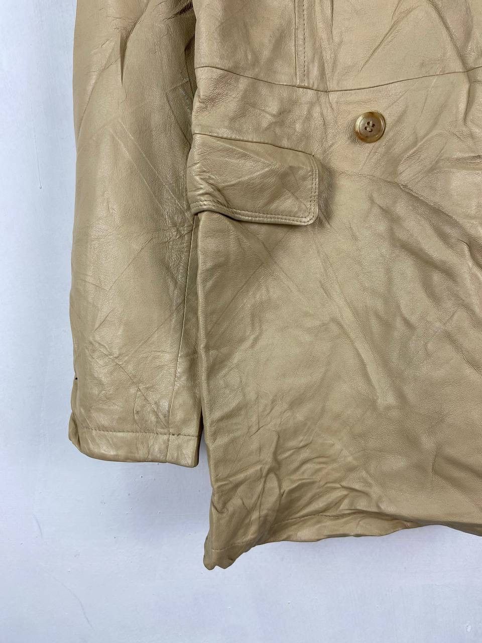 PPFM Vintage Japanese Brand PPFM Leather Jacket Coat Parka Size US S / EU 44-46 / 1 - 9 Thumbnail