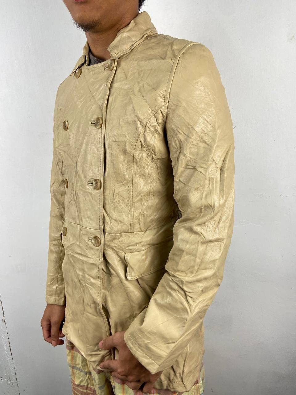 PPFM Vintage Japanese Brand PPFM Leather Jacket Coat Parka Size US S / EU 44-46 / 1 - 2 Thumbnail