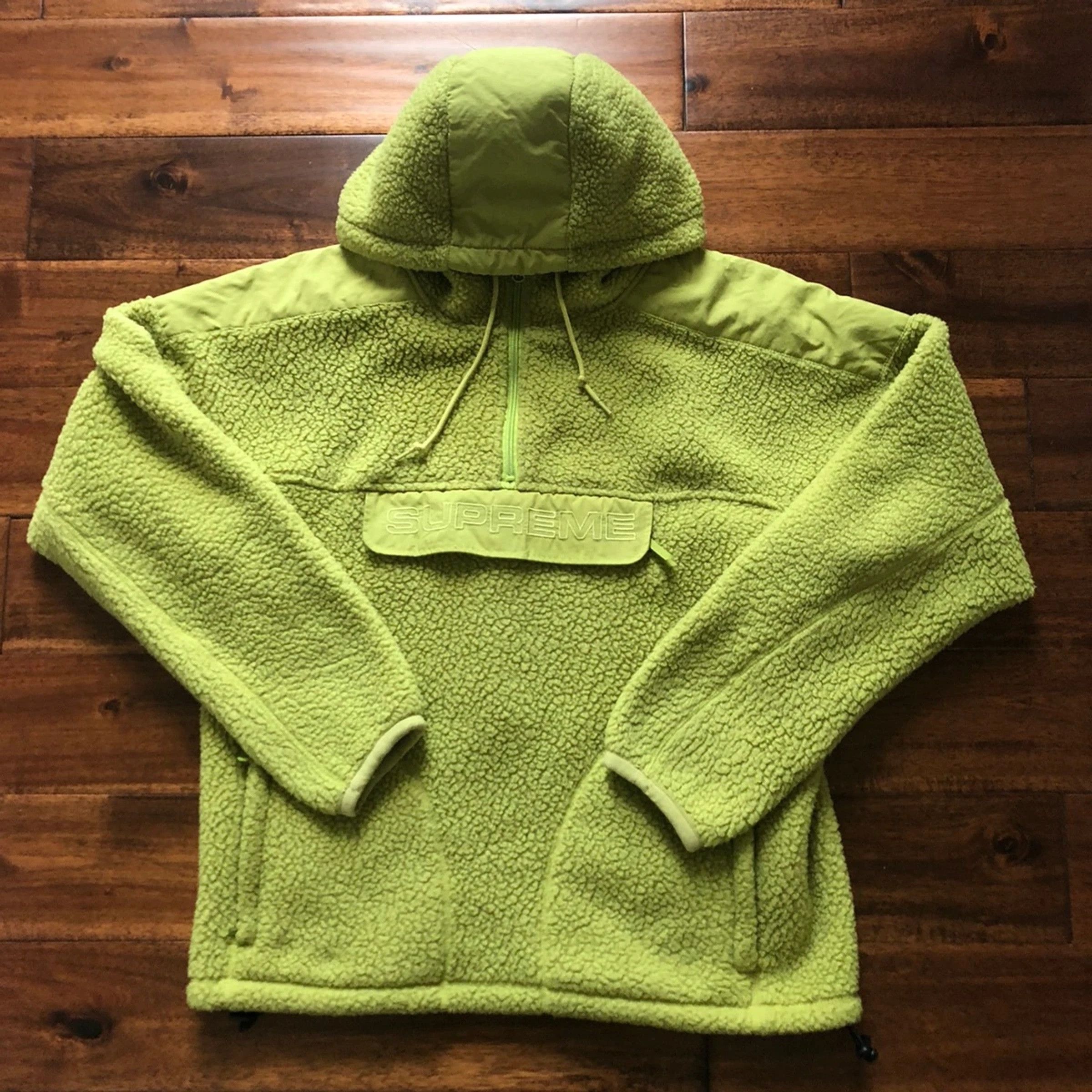 Supreme Polartec Hooded Half Zip Pullover Grailed