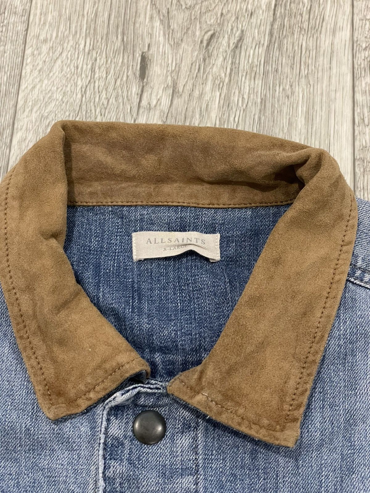 DISTRESSED DENIM ALLSAINTS Y2K JEANS JACKET BOMBER JAPAN