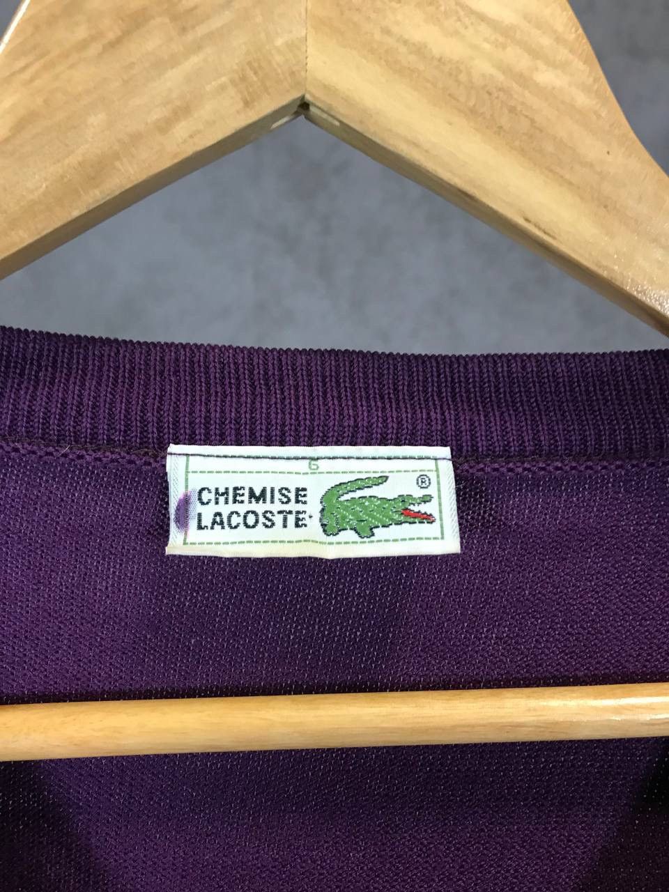 Lacoste Lacoste vintage wool sweater Size US XL / EU 56 / 4 - 4 Thumbnail