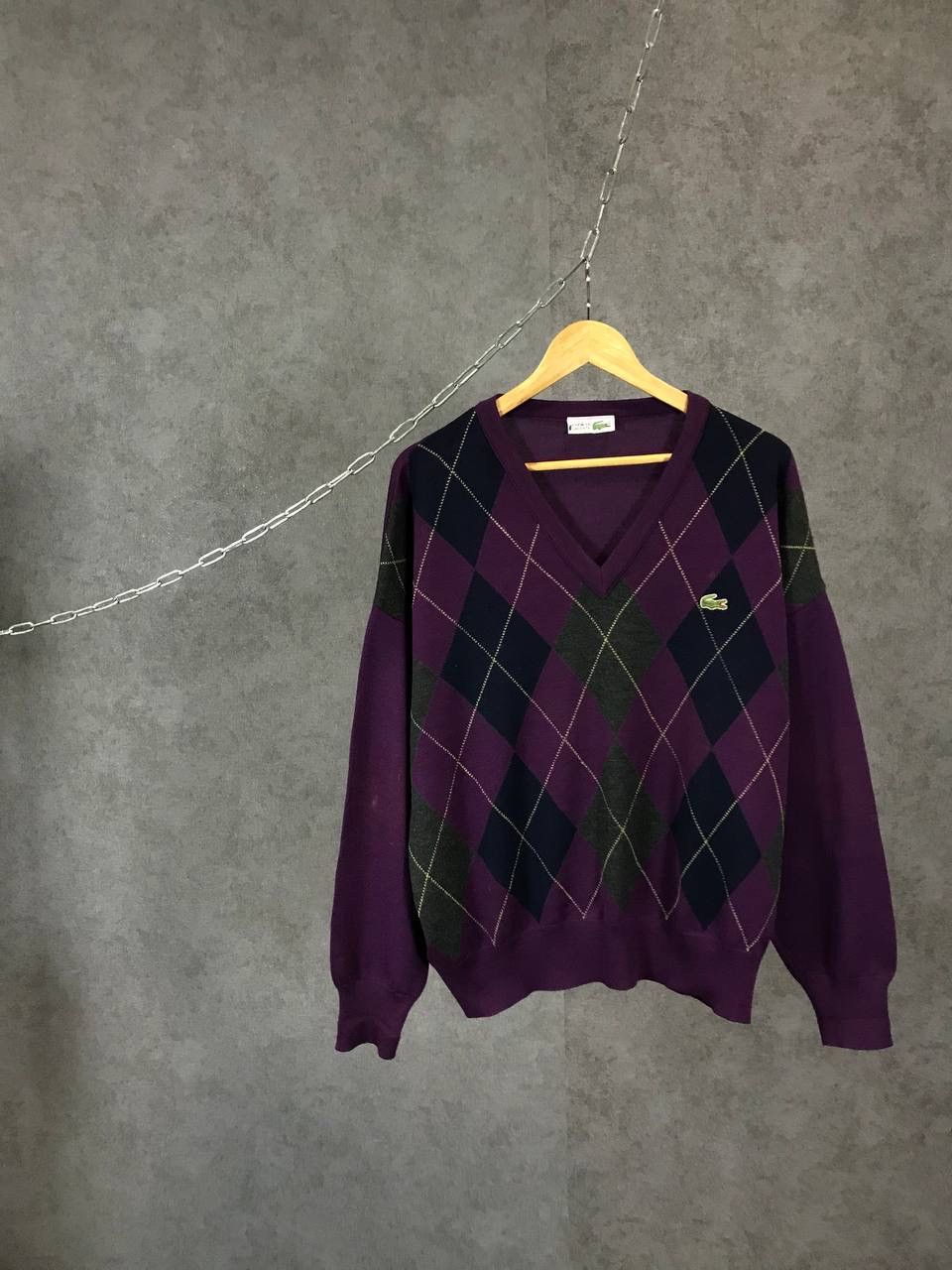 Lacoste Lacoste vintage wool sweater Size US XL / EU 56 / 4 - 1 Thumbnail