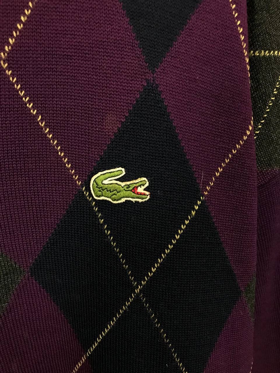 Lacoste Lacoste vintage wool sweater Size US XL / EU 56 / 4 - 3 Thumbnail