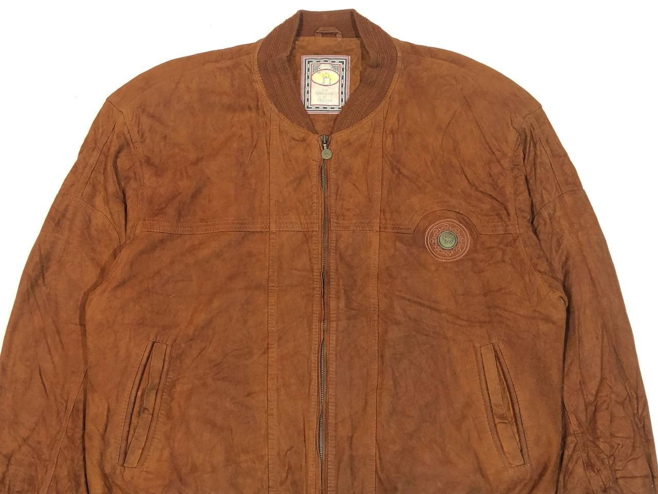 Camel Camel Adventure Leather Bomber Vintage Size US XL / EU 56 / 4 - 4 Thumbnail