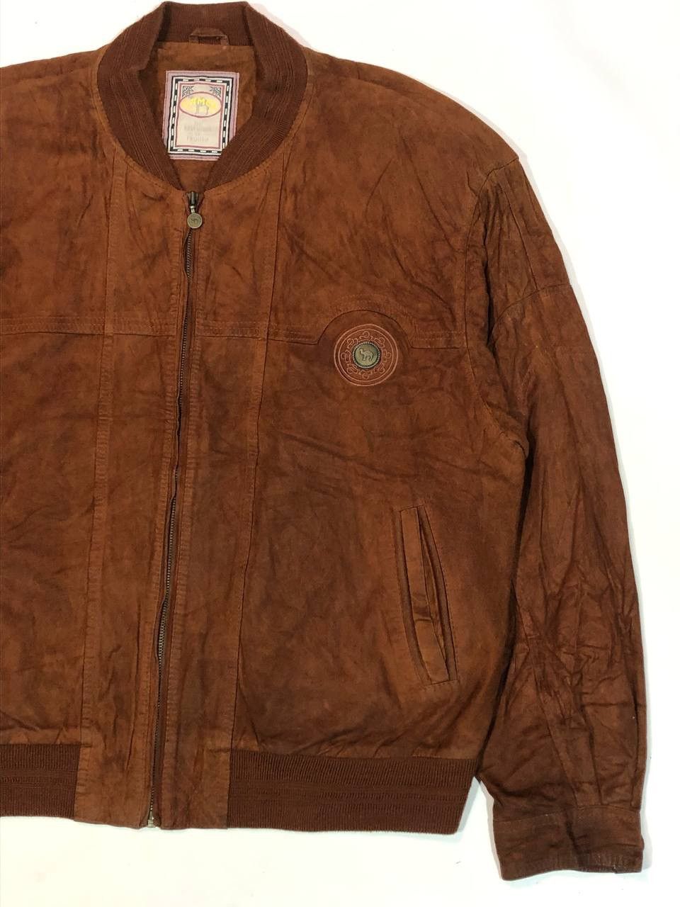 Camel Camel Adventure Leather Bomber Vintage Size US XL / EU 56 / 4 - 3 Thumbnail