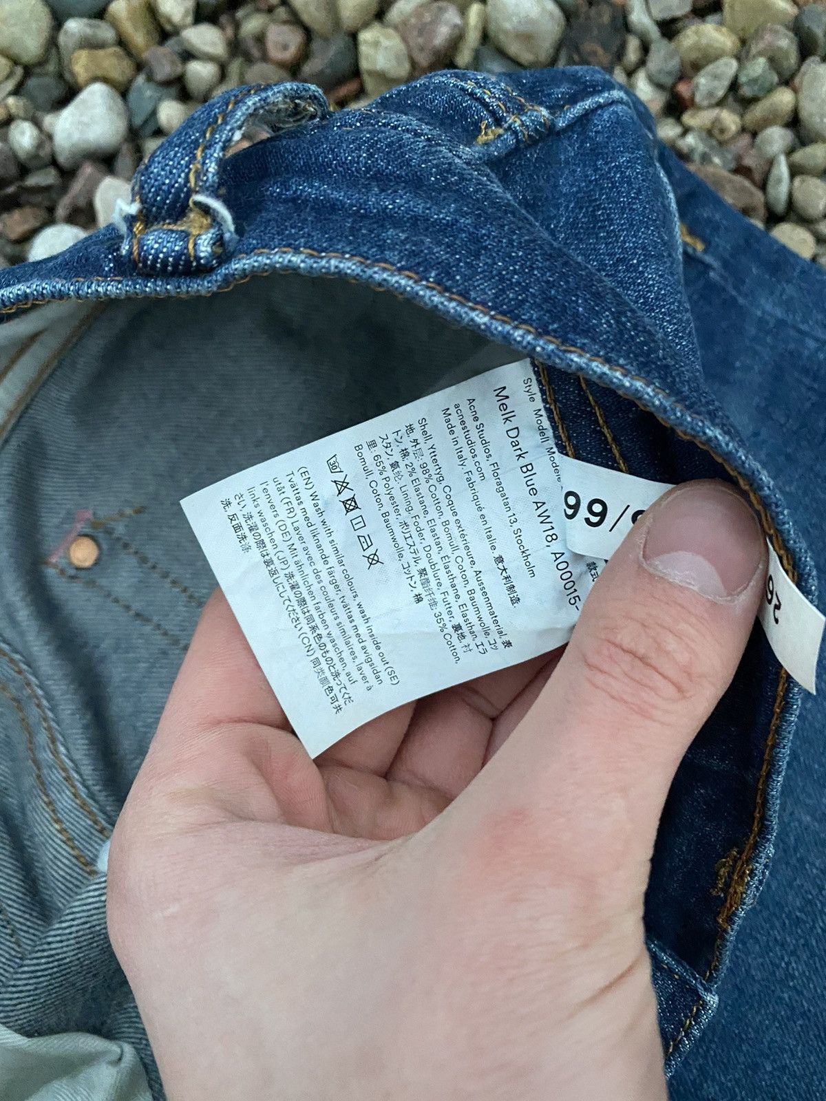 Acne Studios Acne Studios Bia Konst Stockholm Melk Dark Blue AW18 Size 32" / US 10 / IT 46 - 10 Thumbnail
