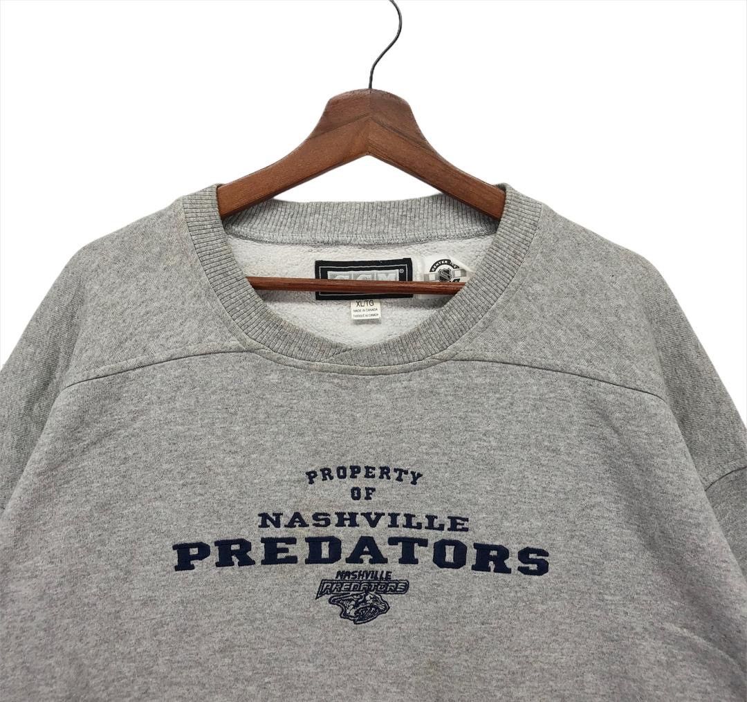 NHL × Vintage Vintage CCM Nashville Predators NHL Crewneck Size US XL / EU 56 / 4 - 3 Thumbnail