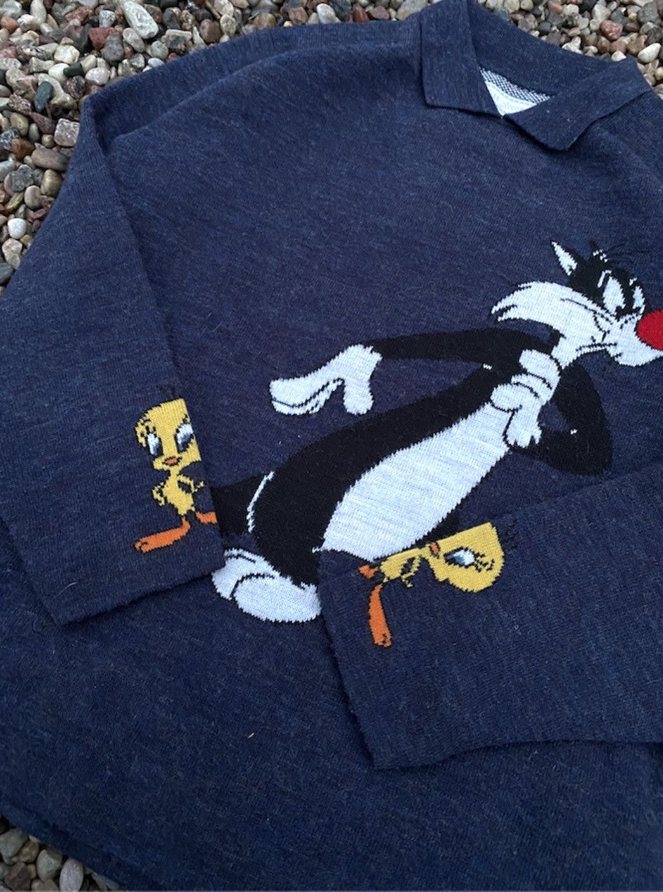 Vintage × Warner Bros Vintage Warner Bros 1996 Looney Tunes Rygby Sweatshirt Size M / US 6-8 / IT 42-44 - 3 Thumbnail