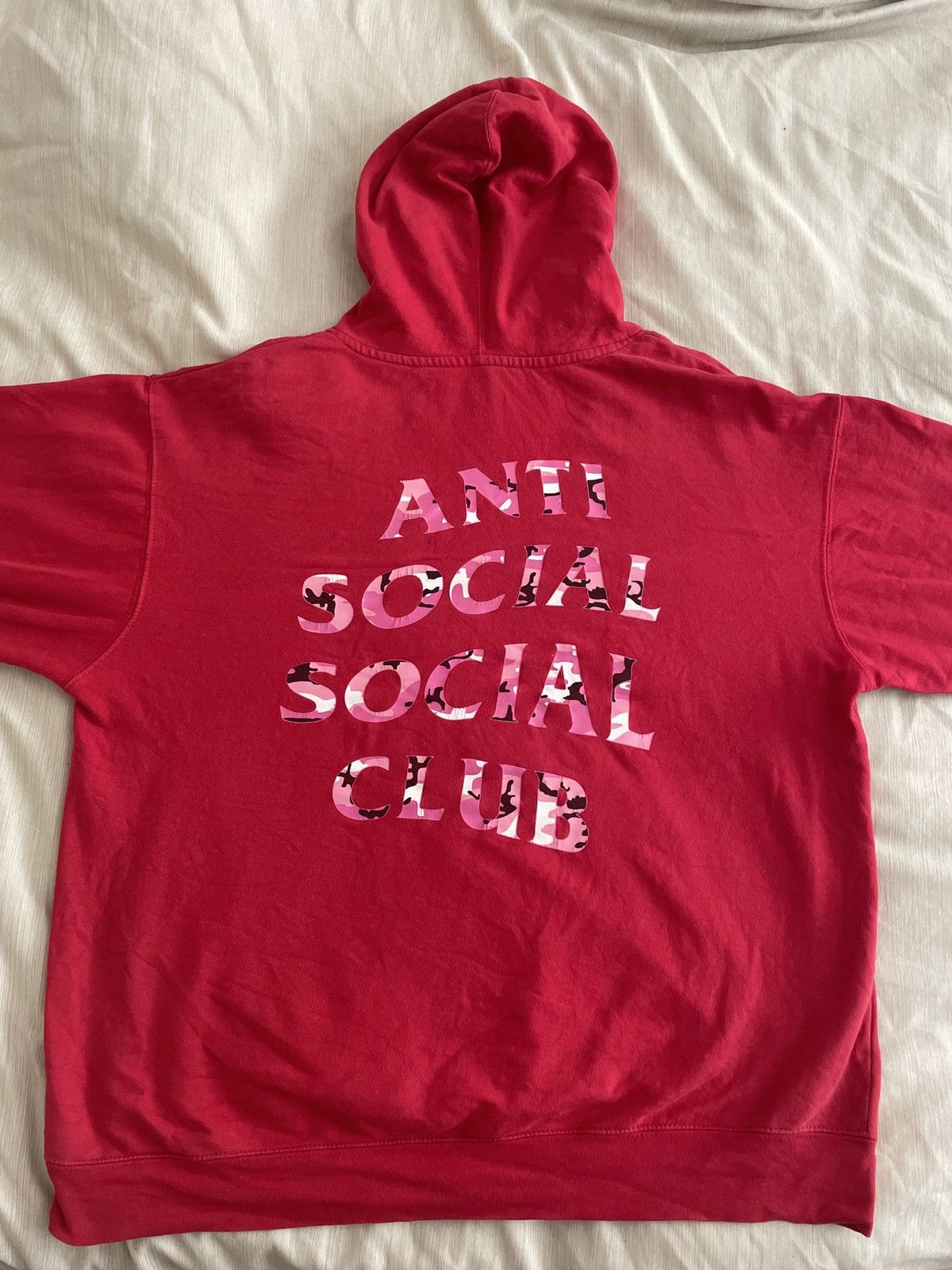 ANTI SOCIAL SOCIAL CLUB RED/PINK HOODIE