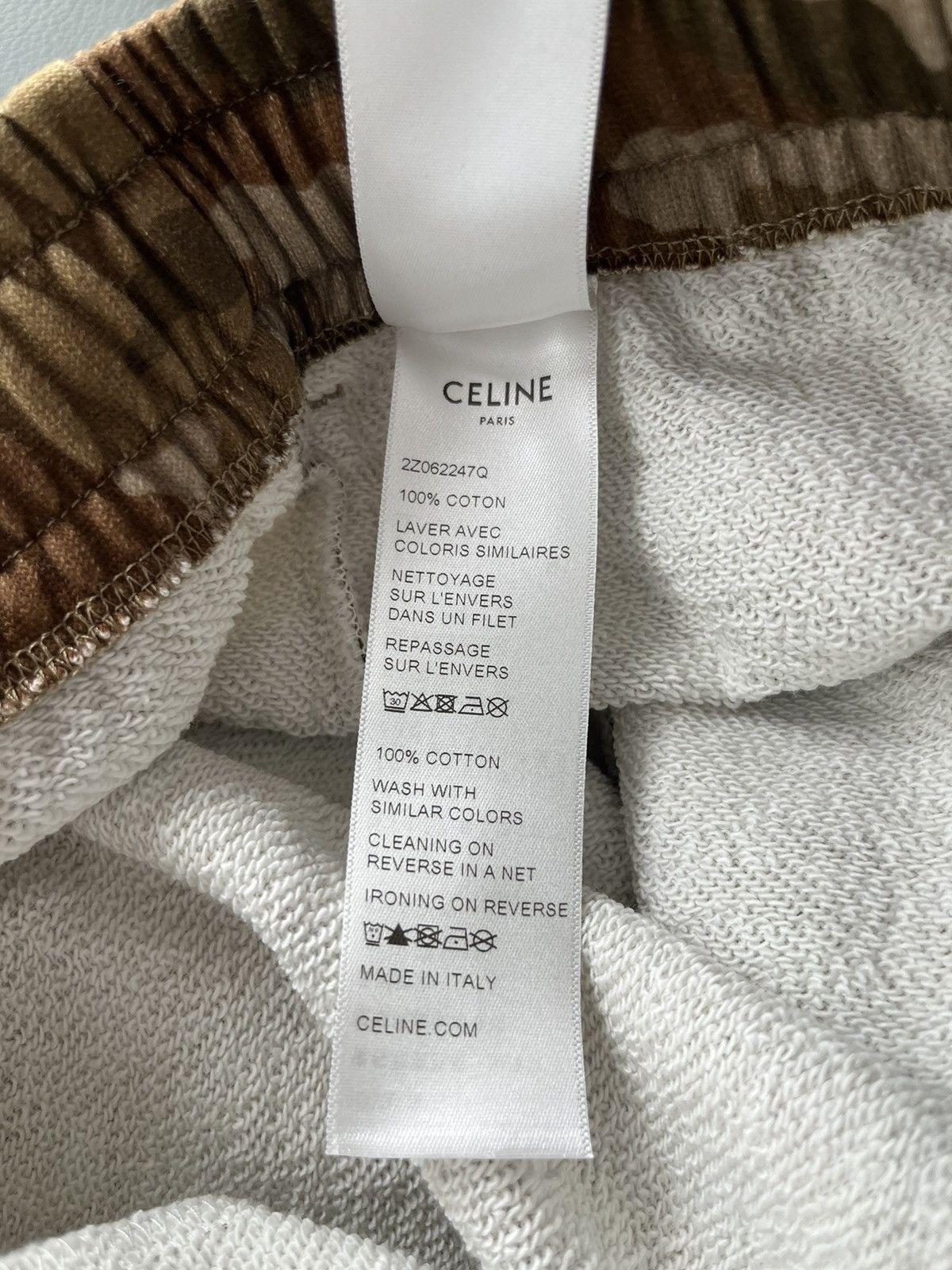 Celine × Hedi Slimane Brand New Super Runway Limited Edition Celine Logo Sweatpant Size US 32 / EU 48 - 11 Thumbnail