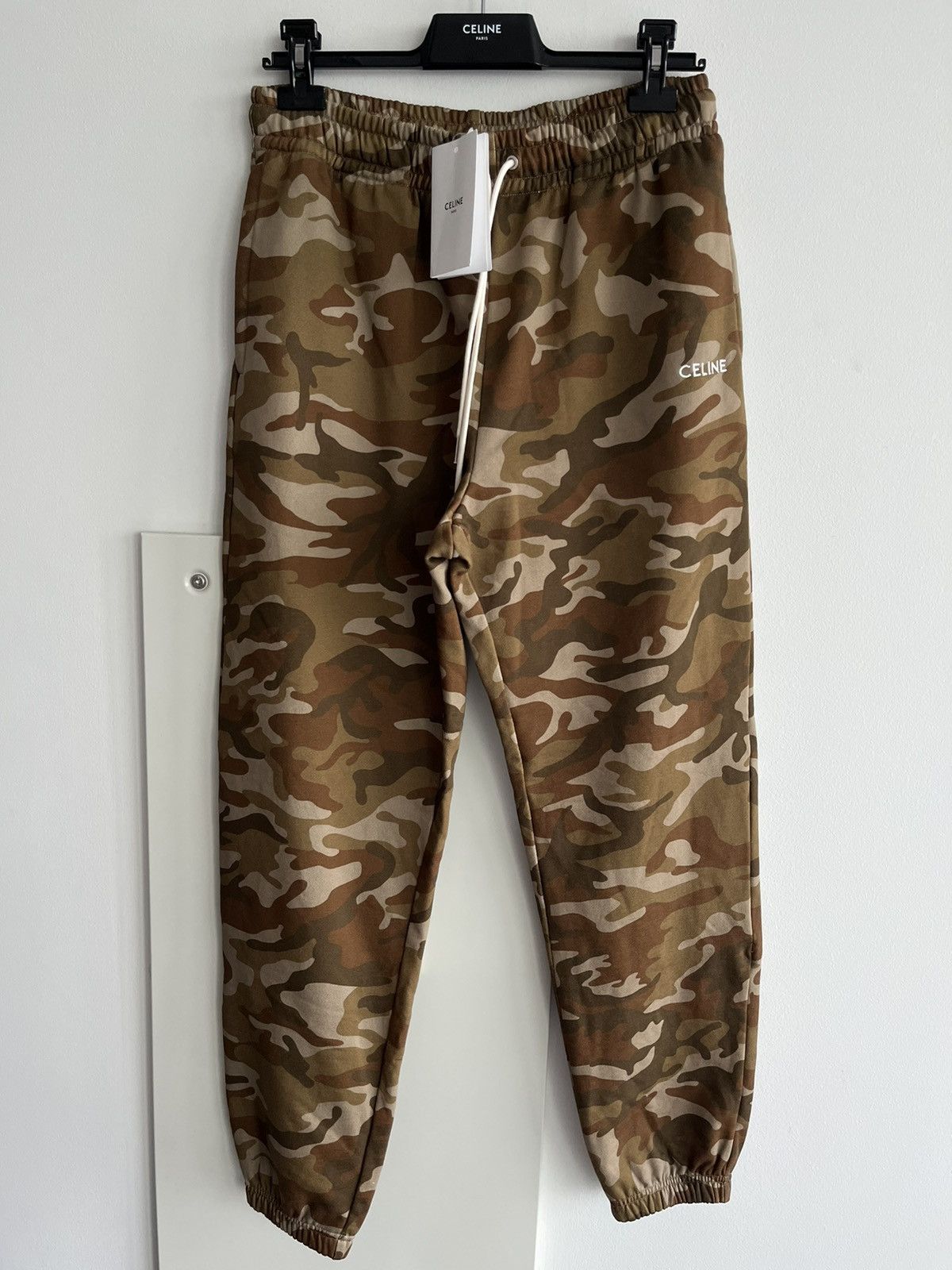 Celine × Hedi Slimane Brand New Super Runway Limited Edition Celine Logo Sweatpant Size US 32 / EU 48 - 1 Thumbnail