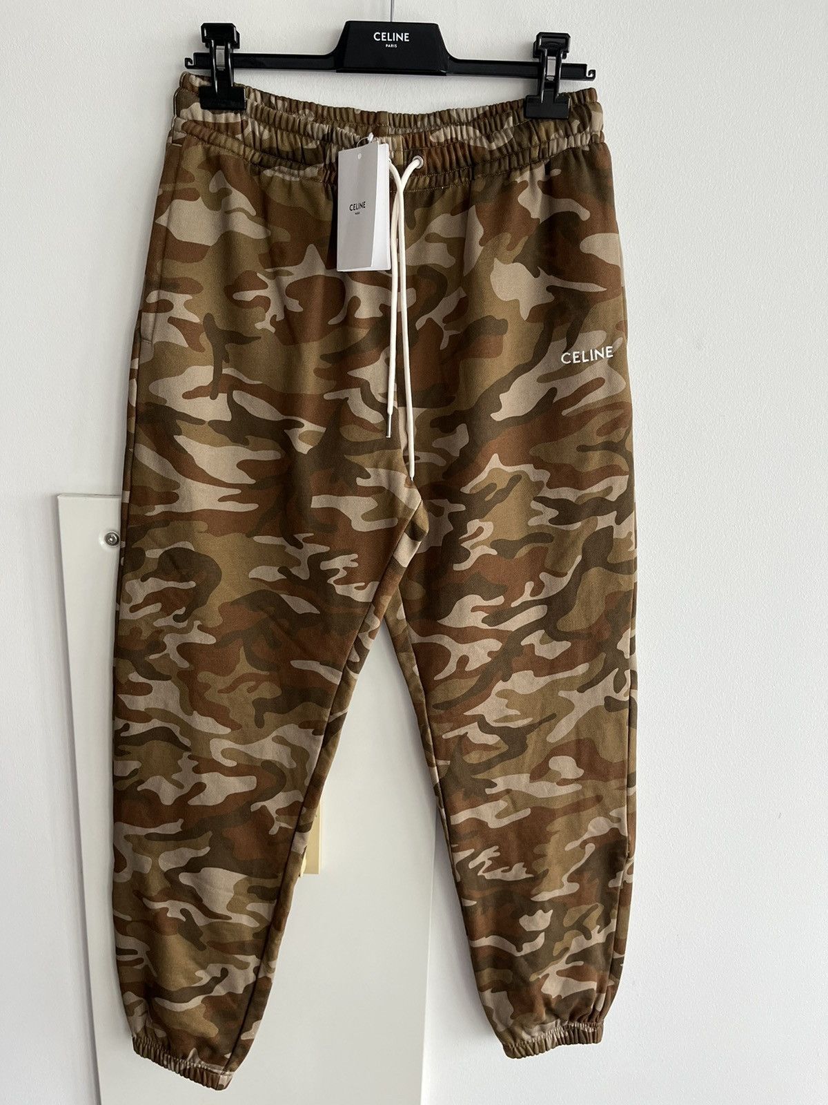 Celine × Hedi Slimane Brand New Super Runway Limited Edition Celine Logo Sweatpant Size US 32 / EU 48 - 3 Thumbnail